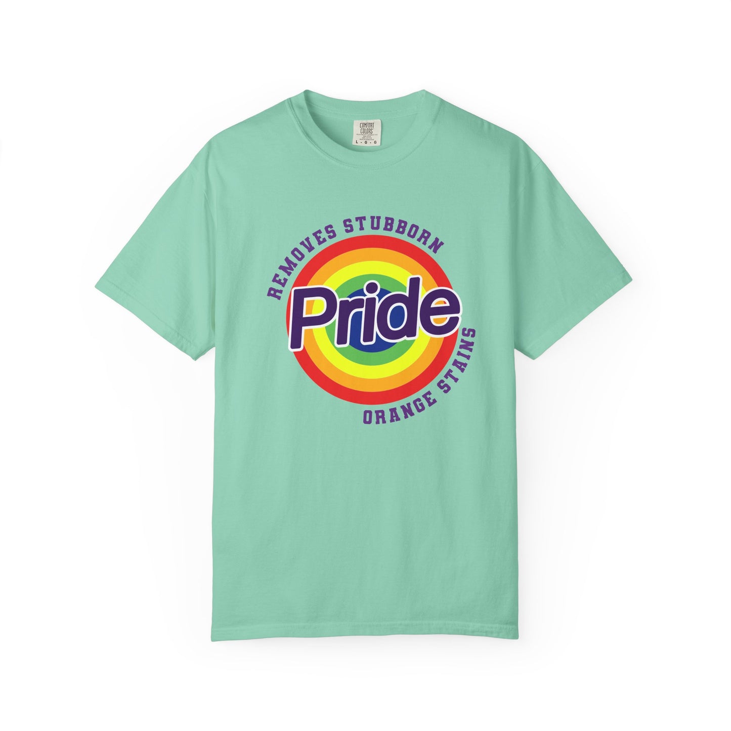 Pride Themed Unisex Garment-Dyed T-Shirt - Removes Stubborn Orange Stains
