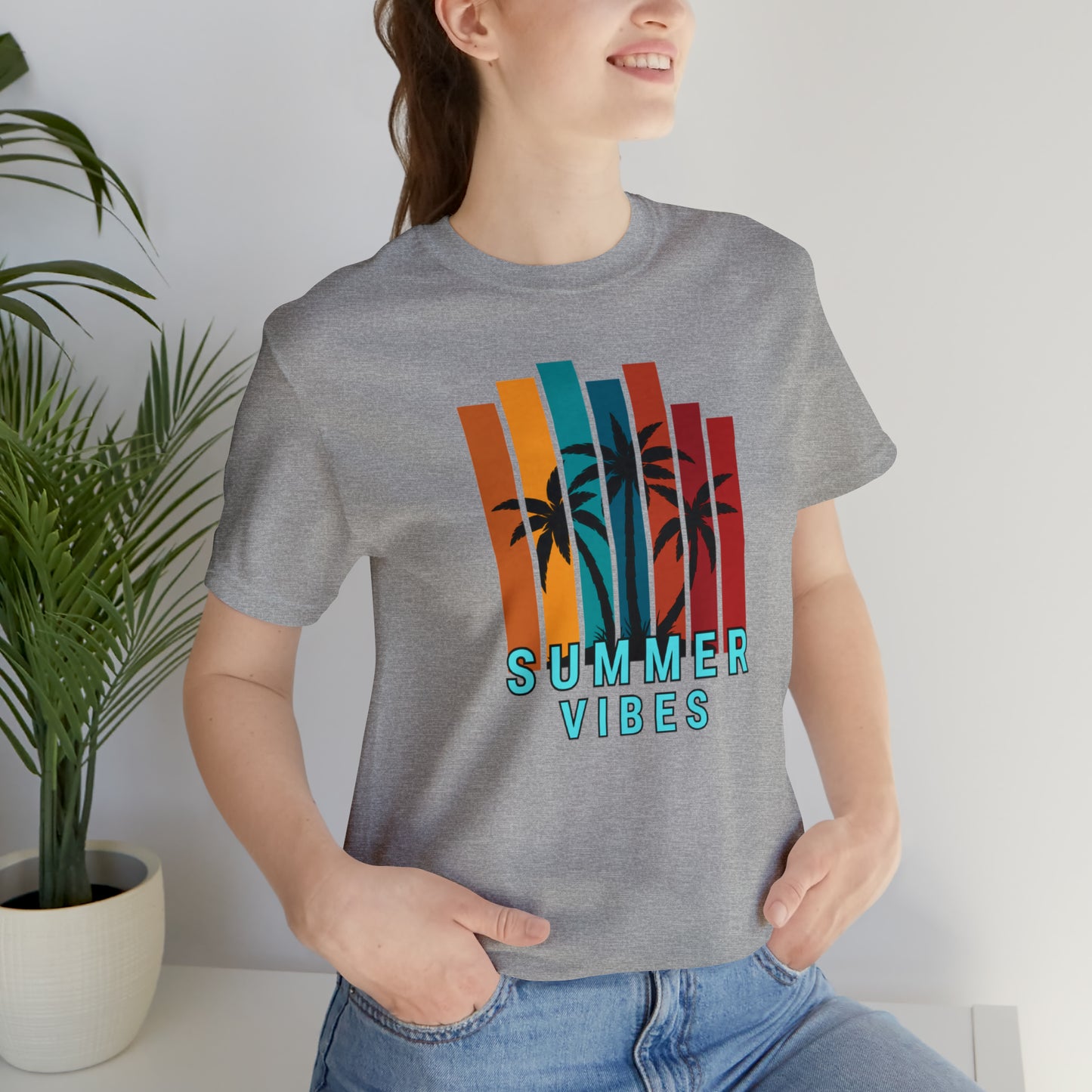 Summer time Jersey Short Sleeve Tee