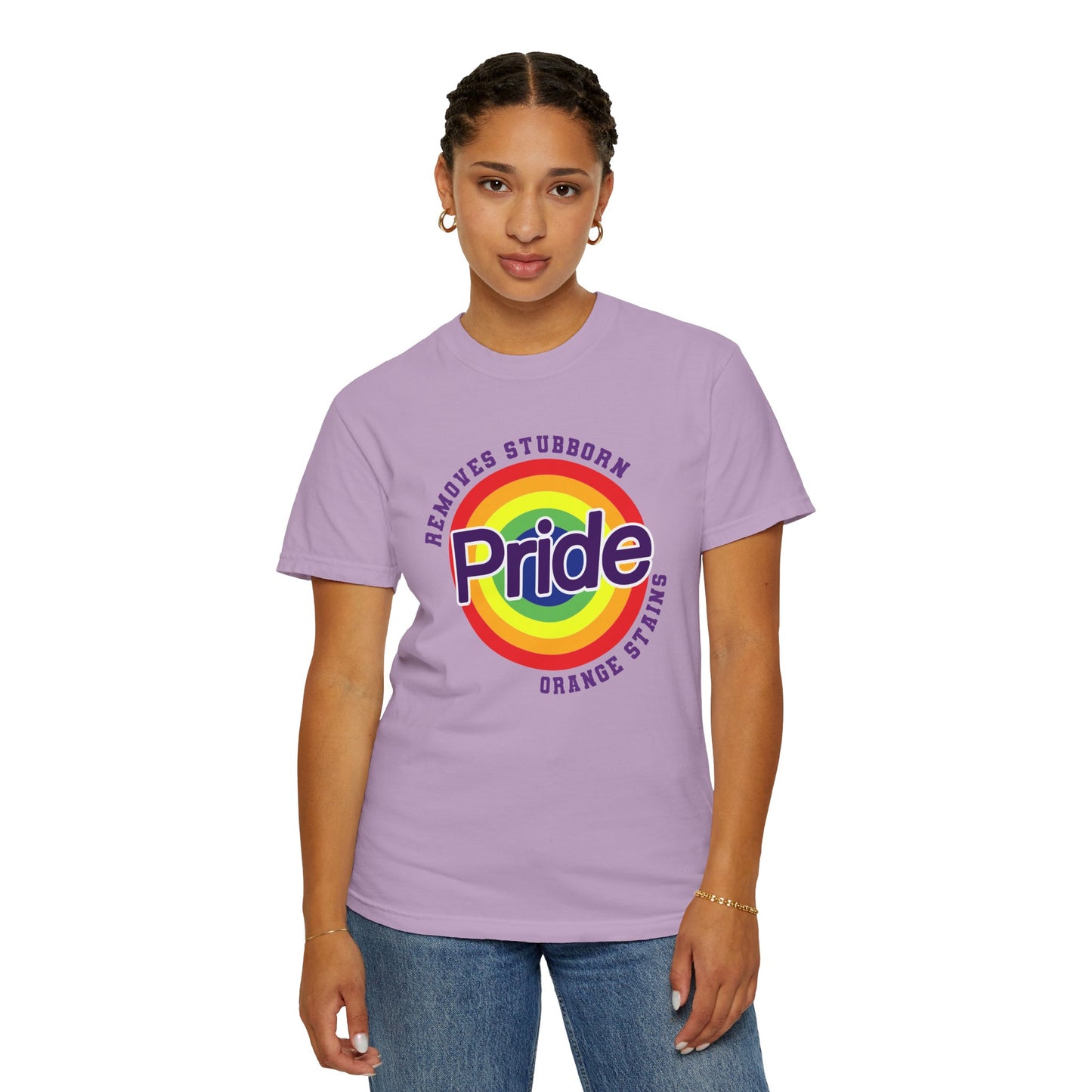 Pride Themed Unisex Garment-Dyed T-Shirt - Removes Stubborn Orange Stains