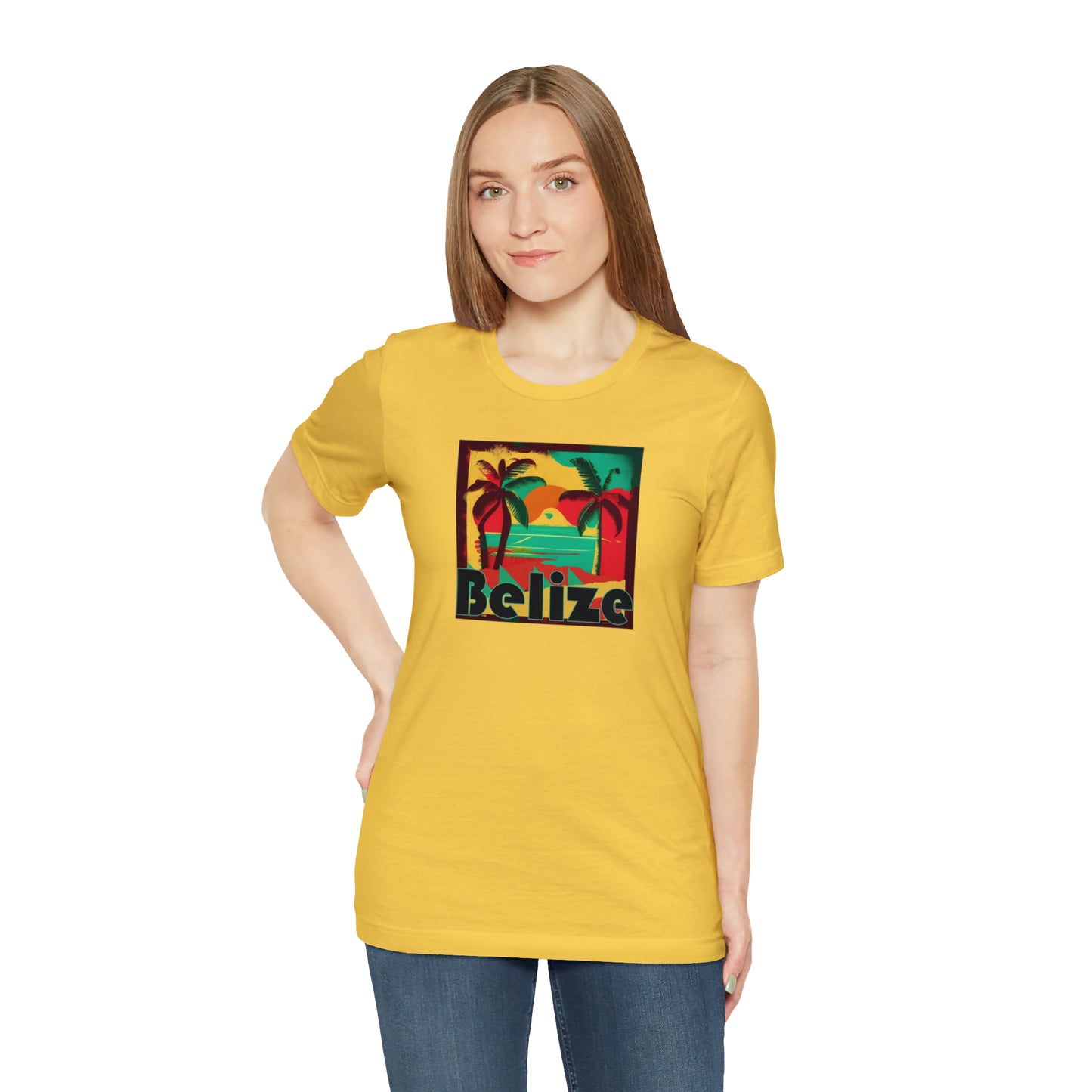 Retro Belize Unisex Jersey Short Sleeve Tee
