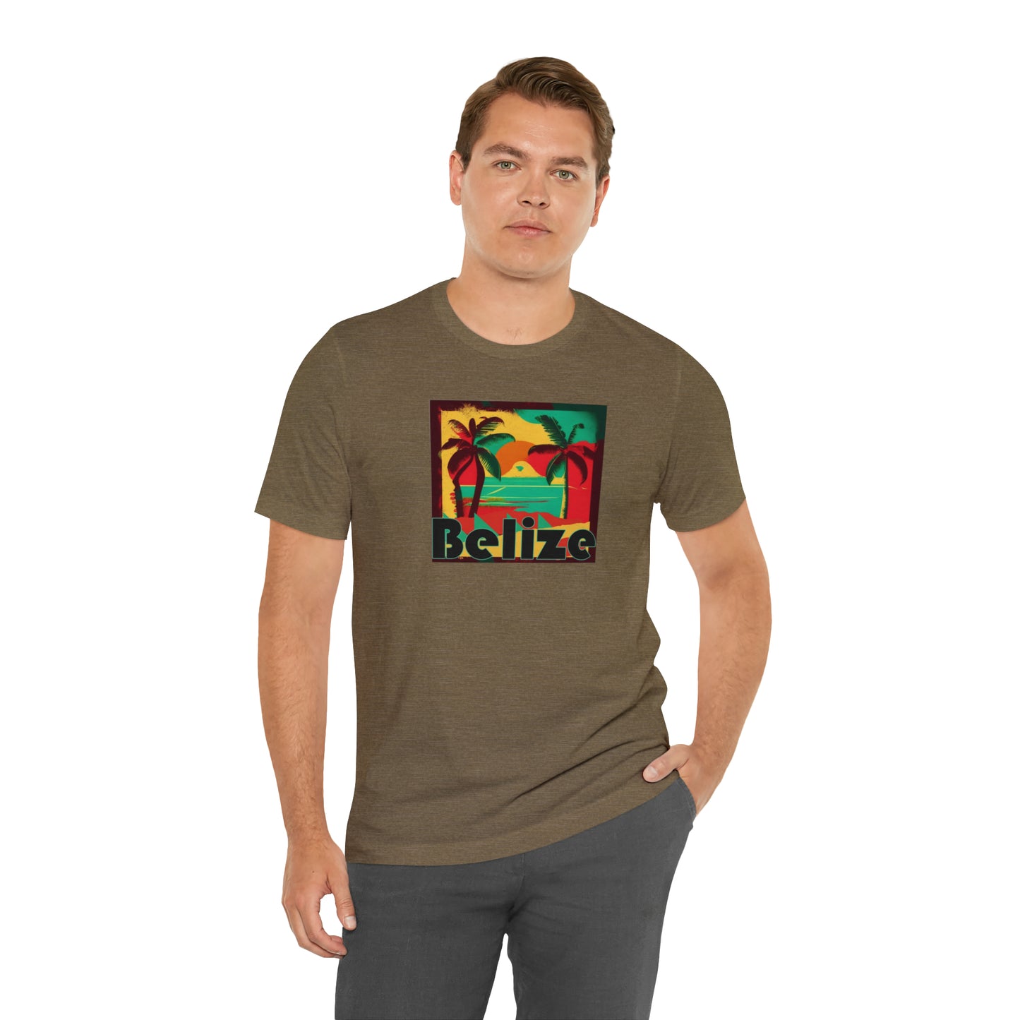 Retro Belize Unisex Jersey Short Sleeve Tee