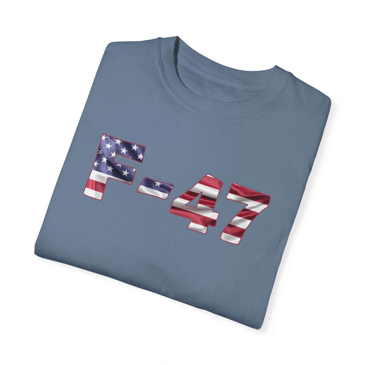 F-47 American Flag Unisex Garment-Dyed T-Shirt