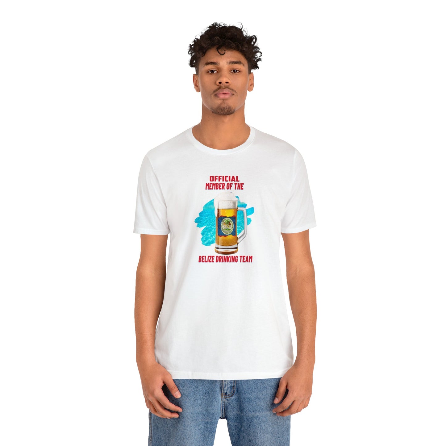 Belize Drinking Team Unisex Jersey Short Sleeve Tee
