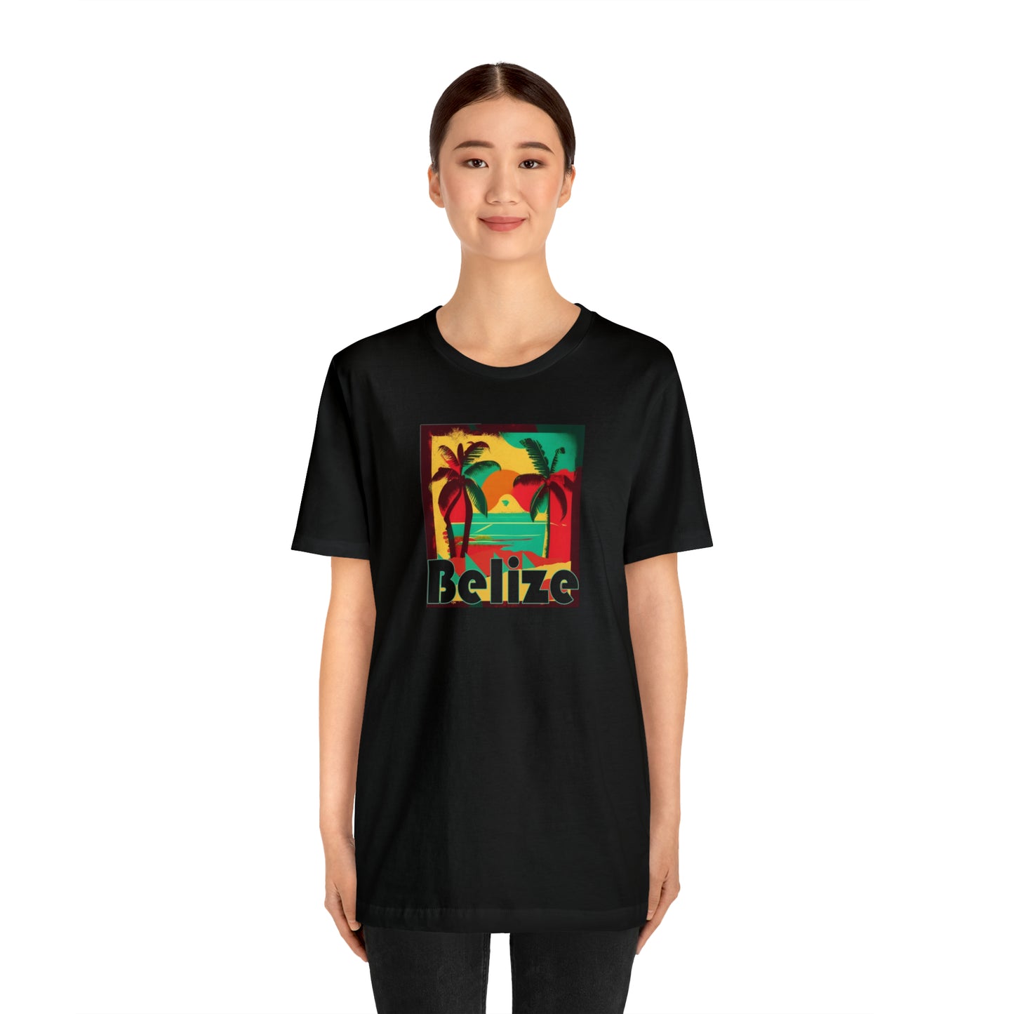 Retro Belize Unisex Jersey Short Sleeve Tee