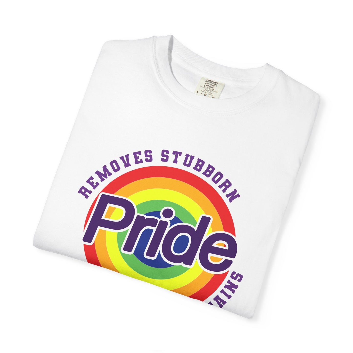 Pride Themed Unisex Garment-Dyed T-Shirt - Removes Stubborn Orange Stains
