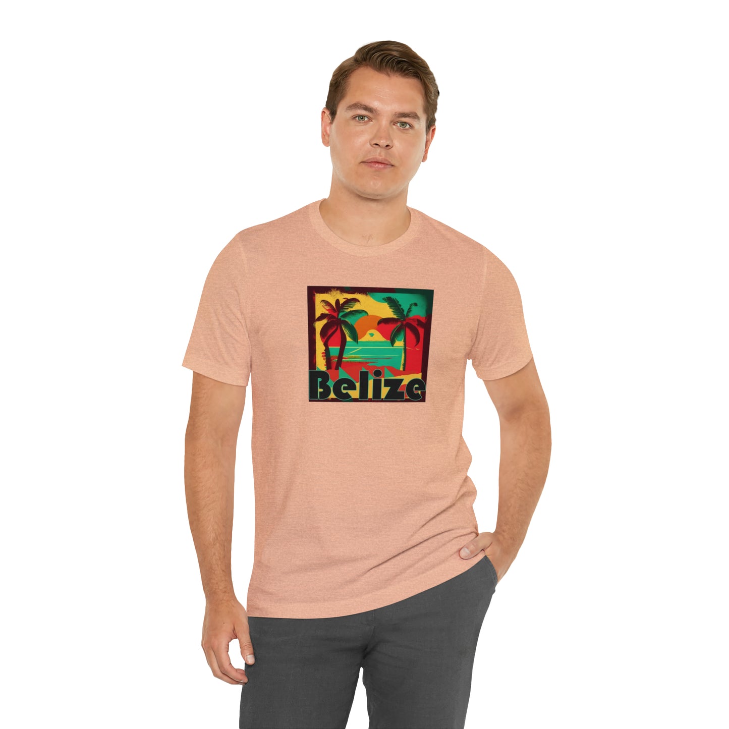 Retro Belize Unisex Jersey Short Sleeve Tee