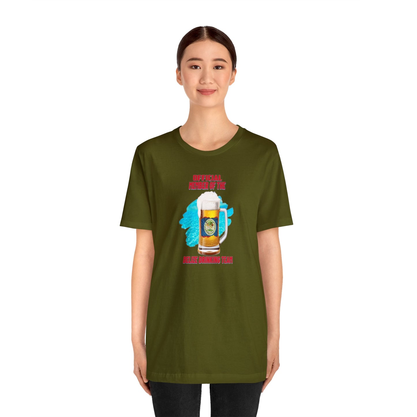 Belize Drinking Team Unisex Jersey Short Sleeve Tee