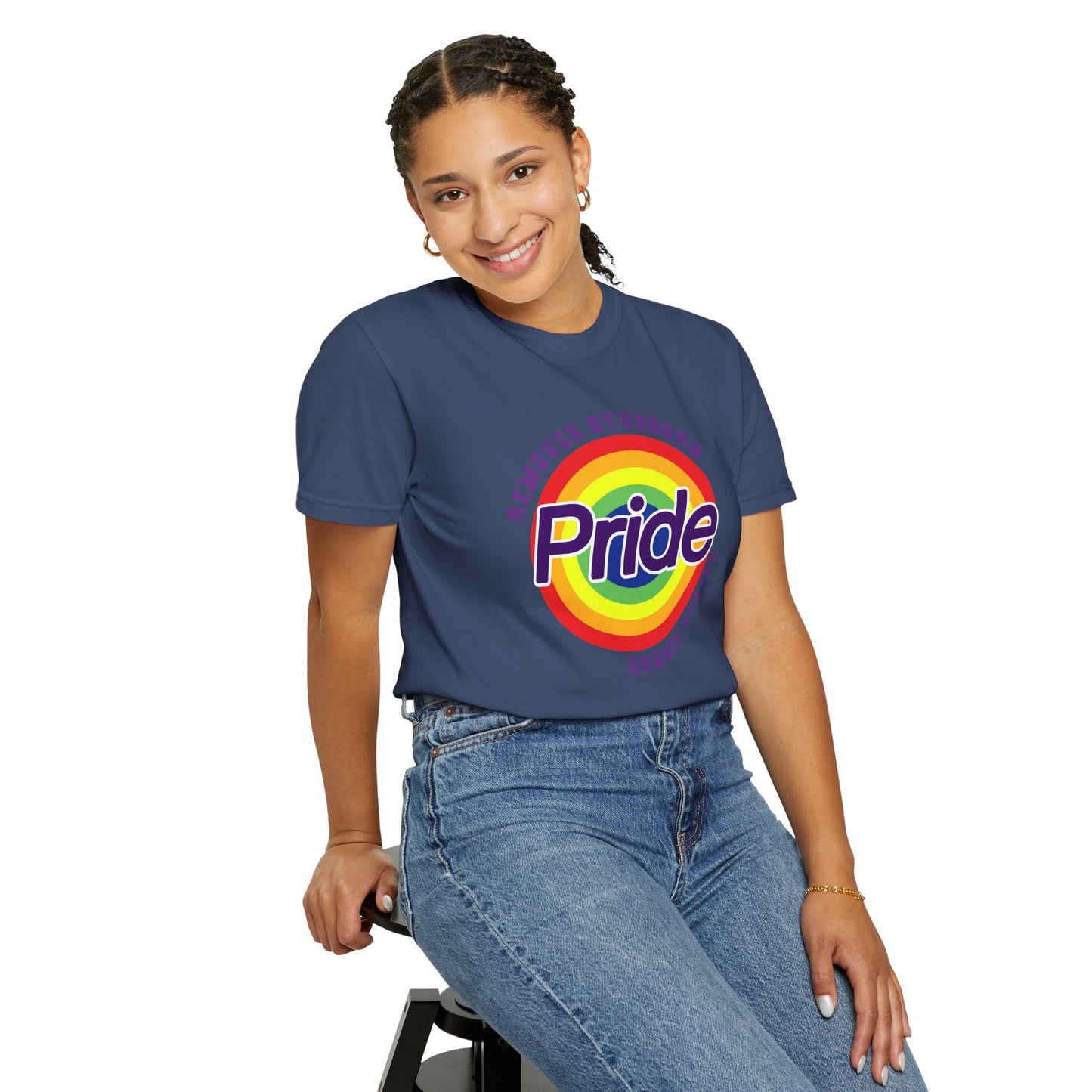 Pride Themed Unisex Garment-Dyed T-Shirt - Removes Stubborn Orange Stains