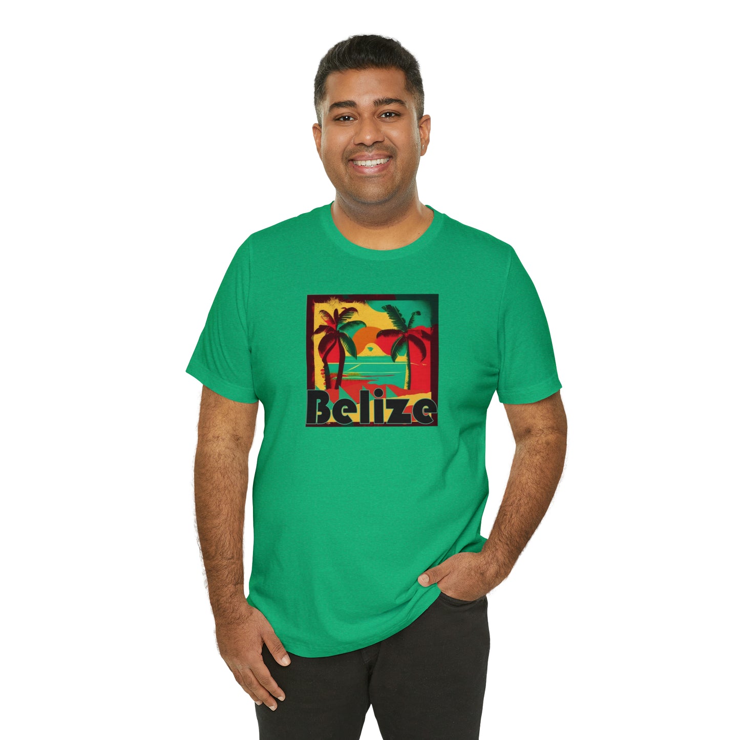 Retro Belize Unisex Jersey Short Sleeve Tee