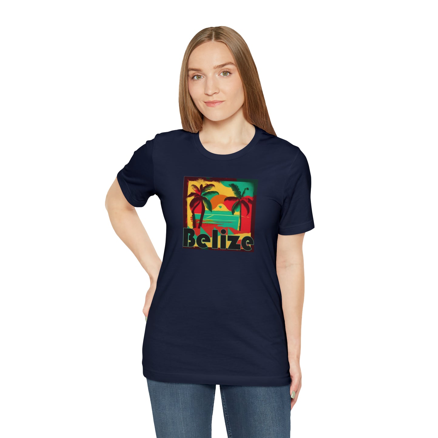 Retro Belize Unisex Jersey Short Sleeve Tee