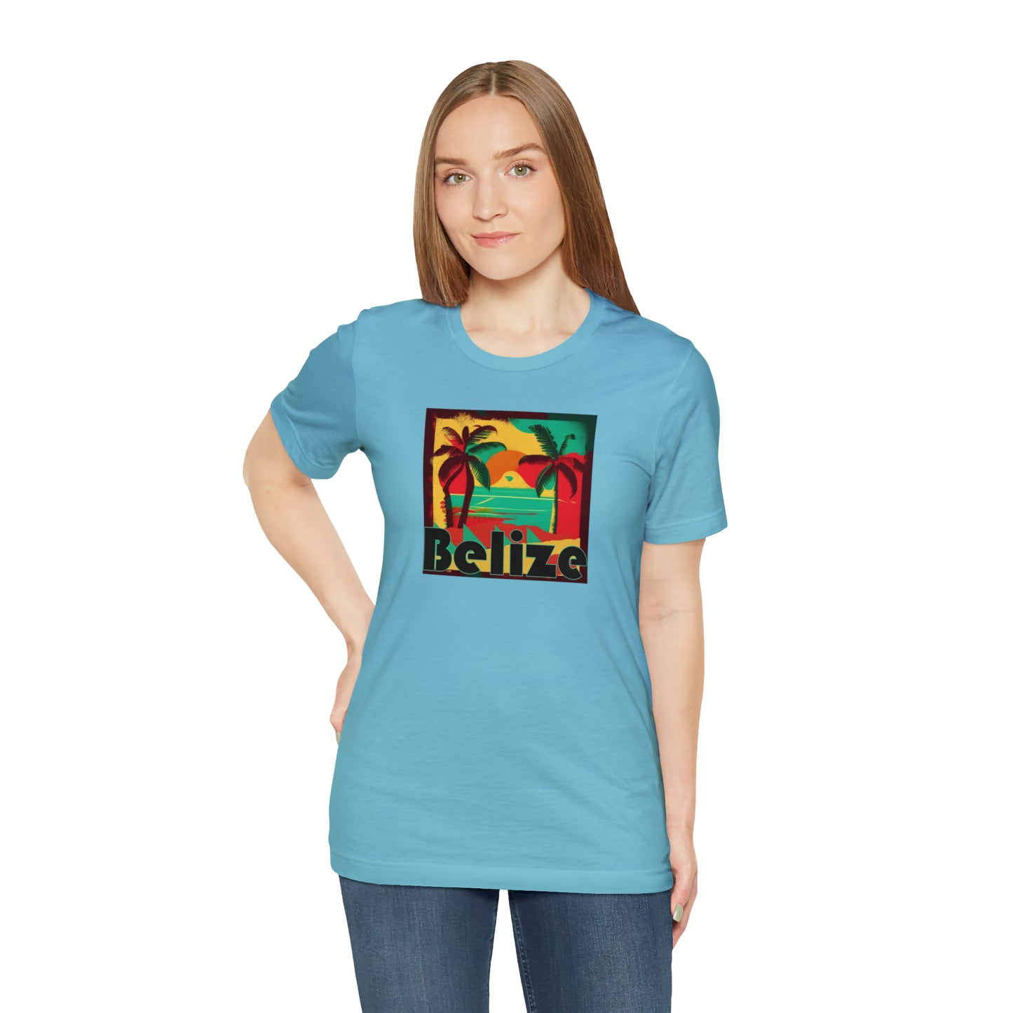 Retro Belize Unisex Jersey Short Sleeve Tee