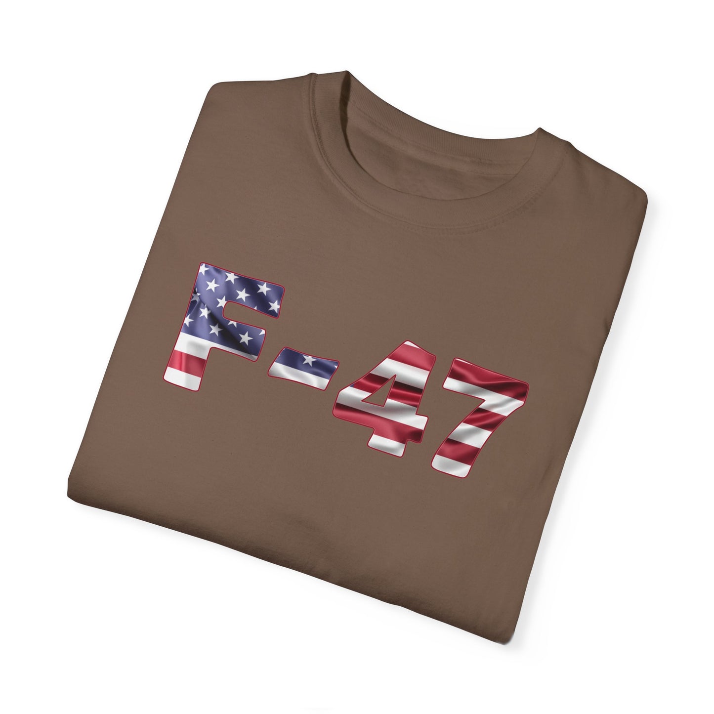 F-47 American Flag Unisex Garment-Dyed T-Shirt