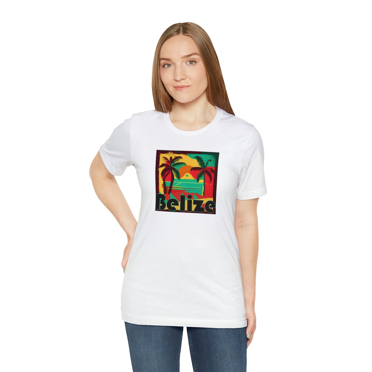 Retro Belize Unisex Jersey Short Sleeve Tee