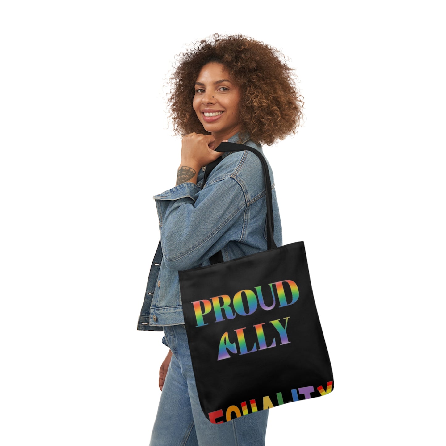 Proud Ally Canvas Tote Bag, 5-Color Straps