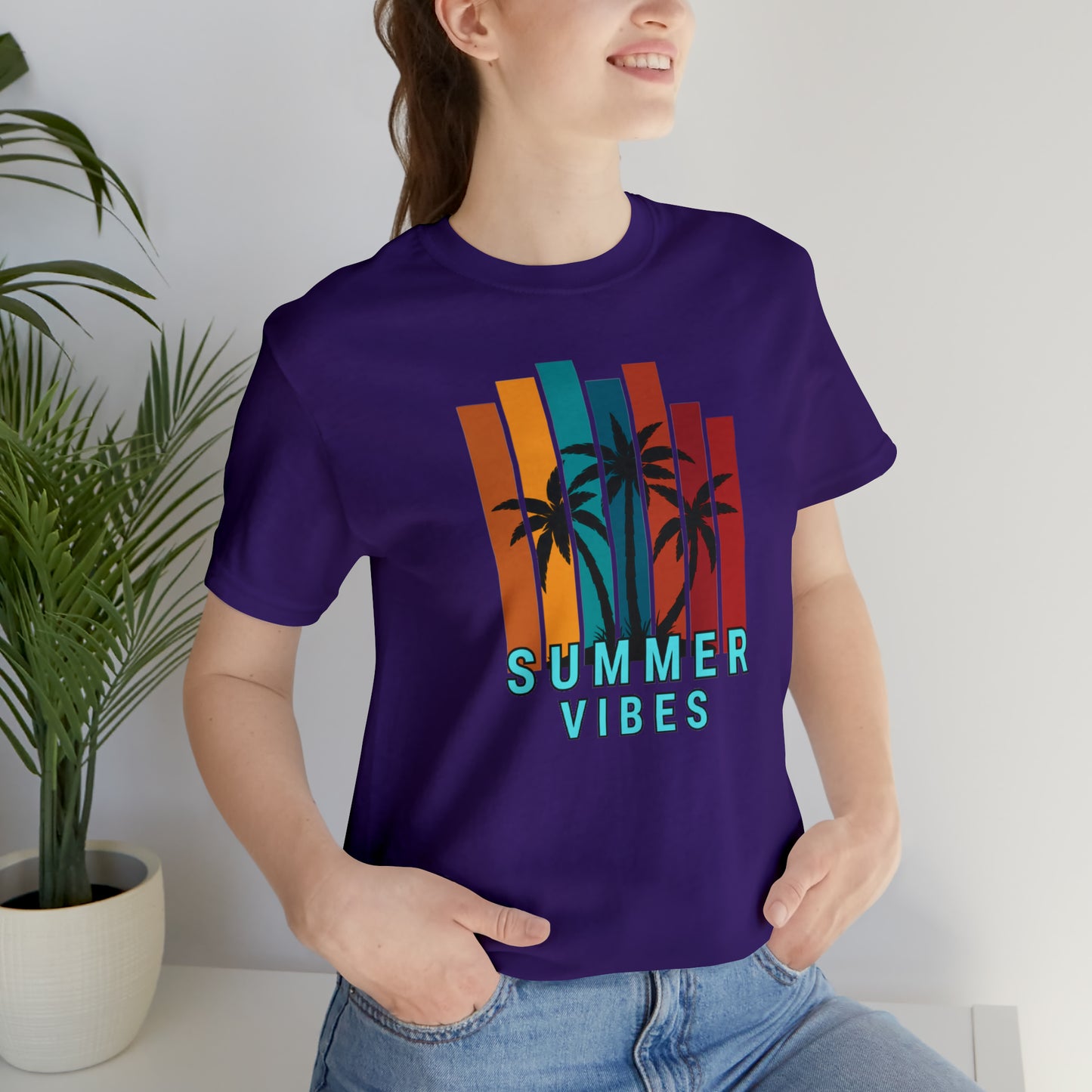 Summer time Jersey Short Sleeve Tee