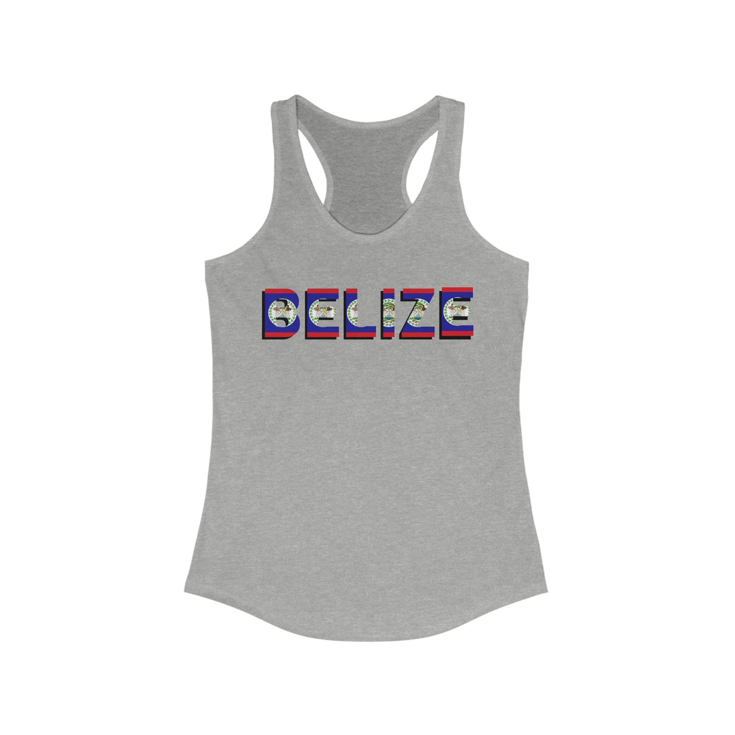 Belize Flag Women's Ideal Racerback Tank