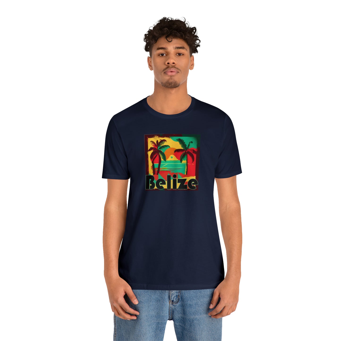 Retro Belize Unisex Jersey Short Sleeve Tee