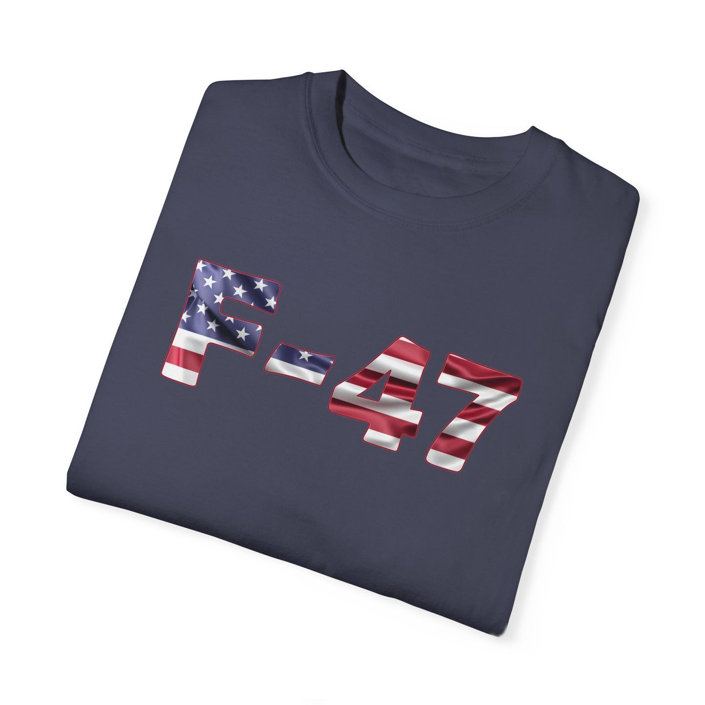 F-47 American Flag Unisex Garment-Dyed T-Shirt
