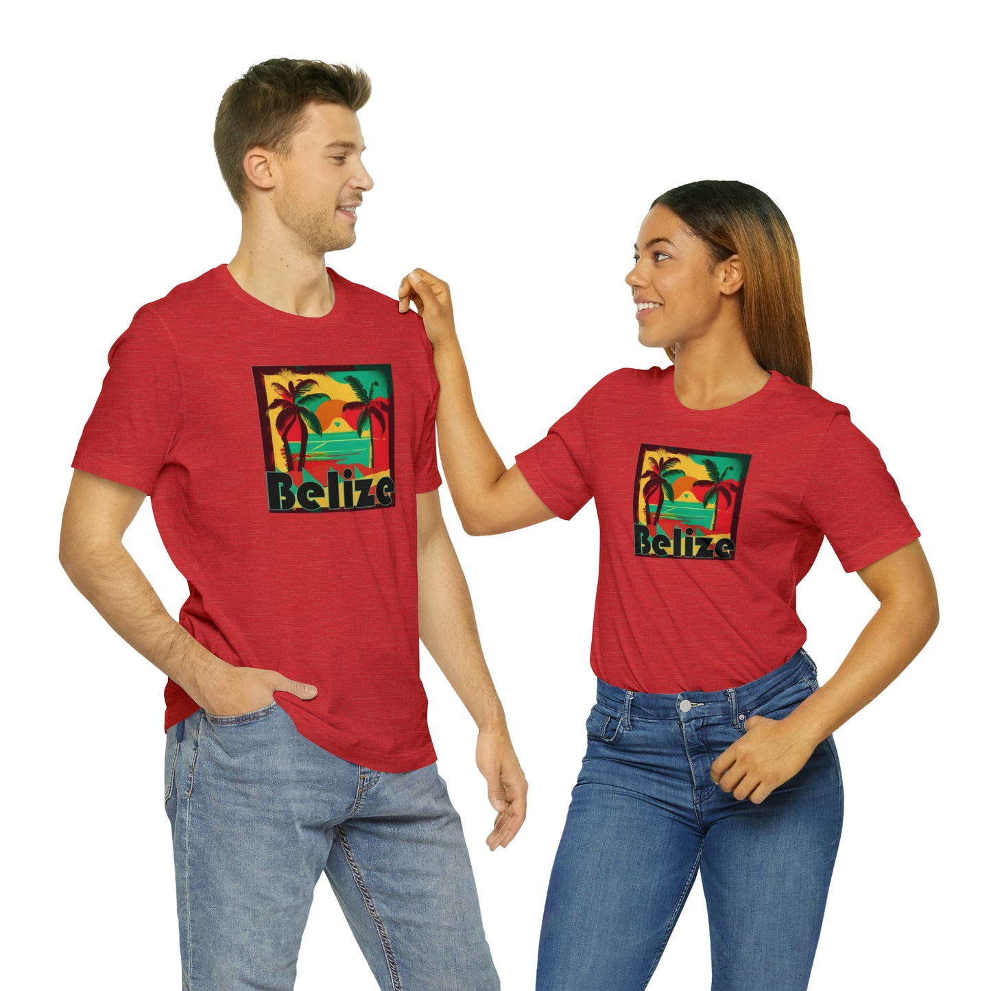 Retro Belize Unisex Jersey Short Sleeve Tee