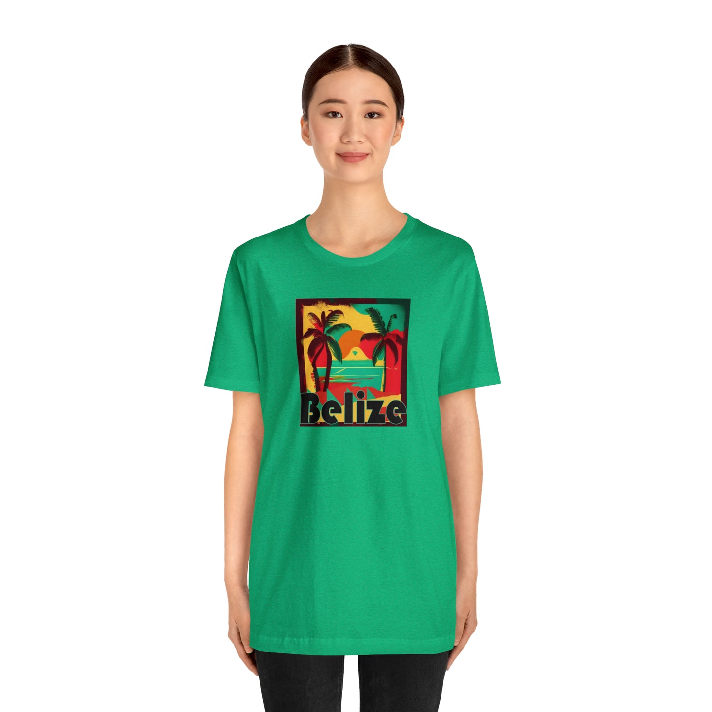 Retro Belize Unisex Jersey Short Sleeve Tee