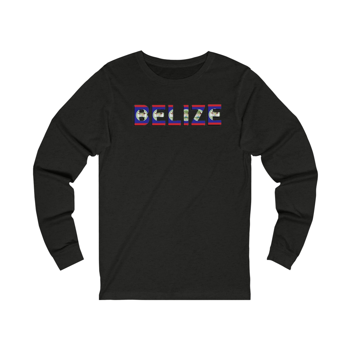 Belize flag Unisex Jersey Long Sleeve Tee