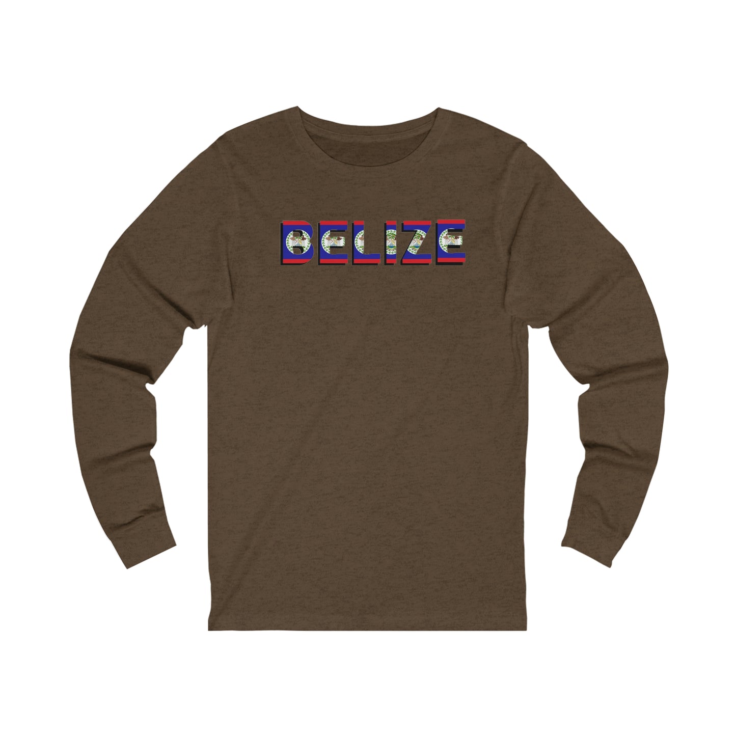 Belize flag Unisex Jersey Long Sleeve Tee