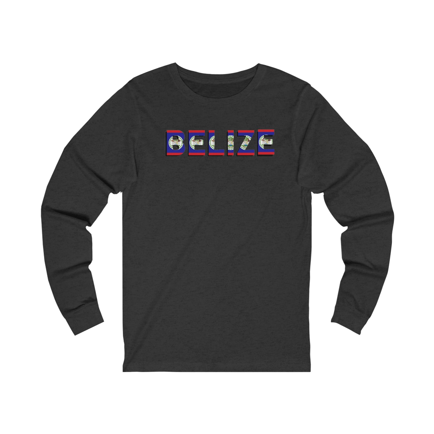 Belize flag Unisex Jersey Long Sleeve Tee