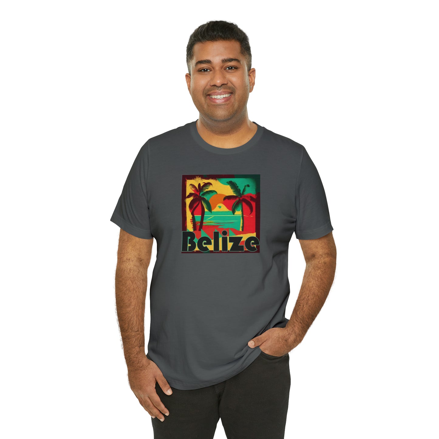 Retro Belize Unisex Jersey Short Sleeve Tee