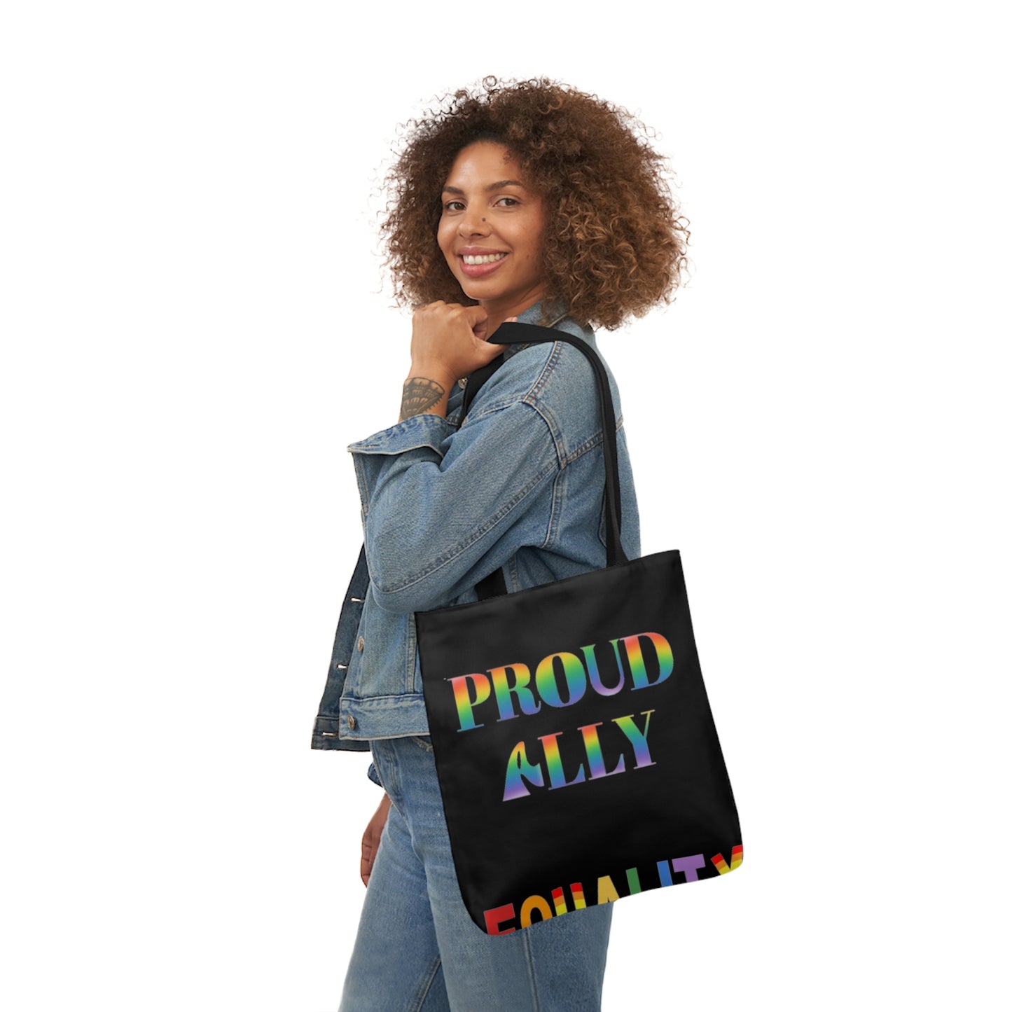 Proud Ally Canvas Tote Bag, 5-Color Straps