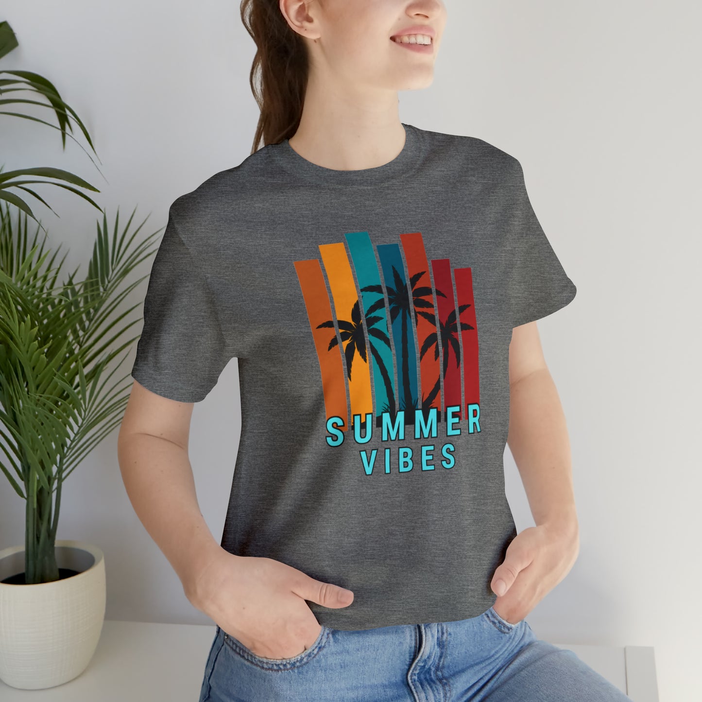Summer time Jersey Short Sleeve Tee
