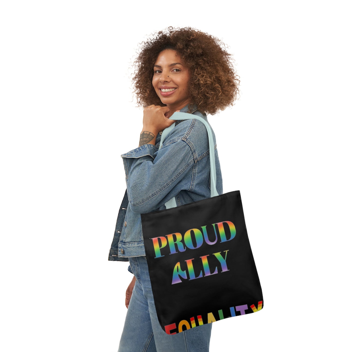 Proud Ally Canvas Tote Bag, 5-Color Straps