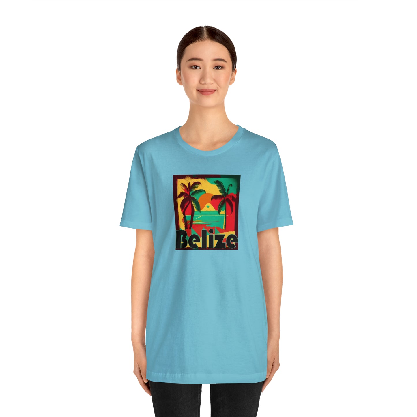 Retro Belize Unisex Jersey Short Sleeve Tee