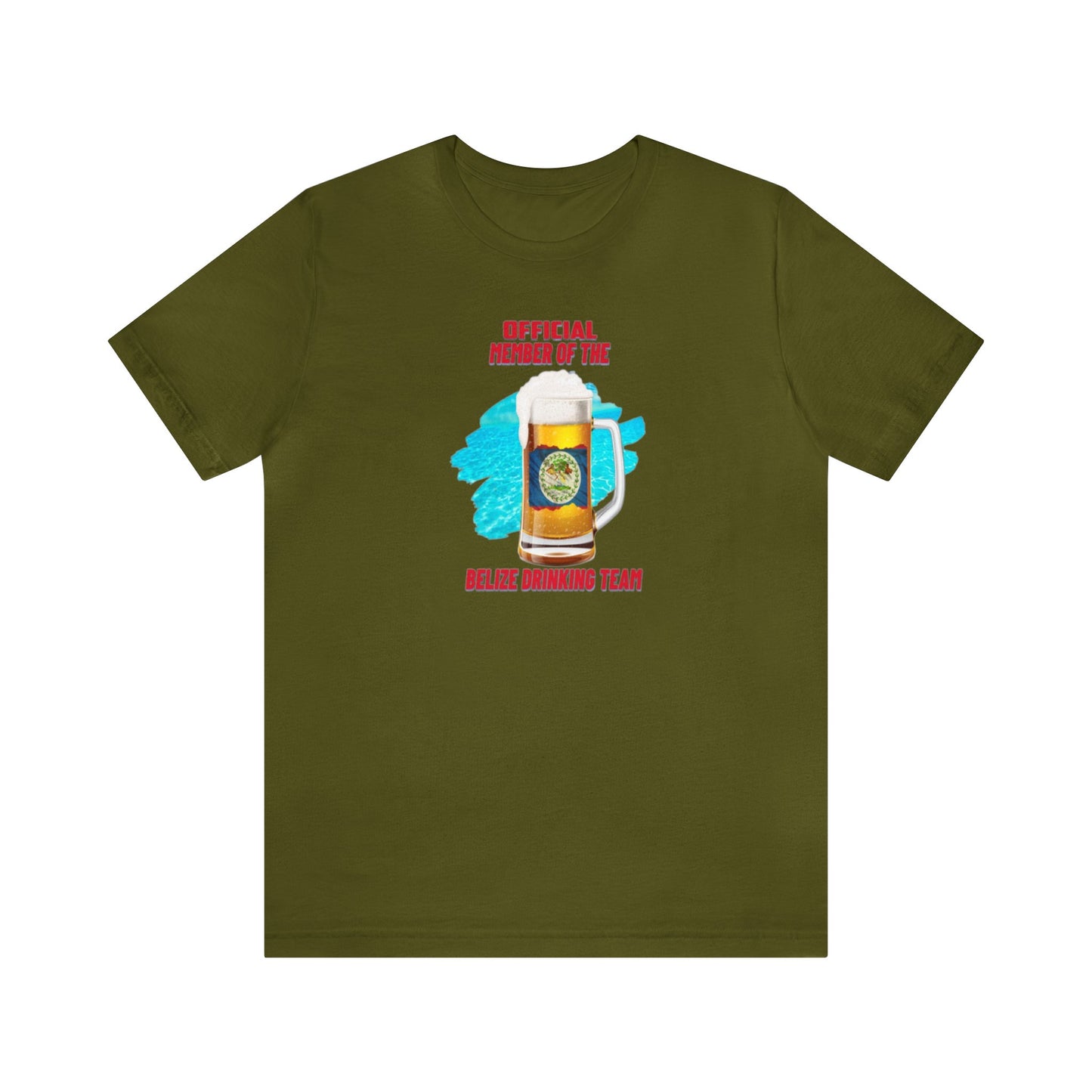 Belize Drinking Team Unisex Jersey Short Sleeve Tee