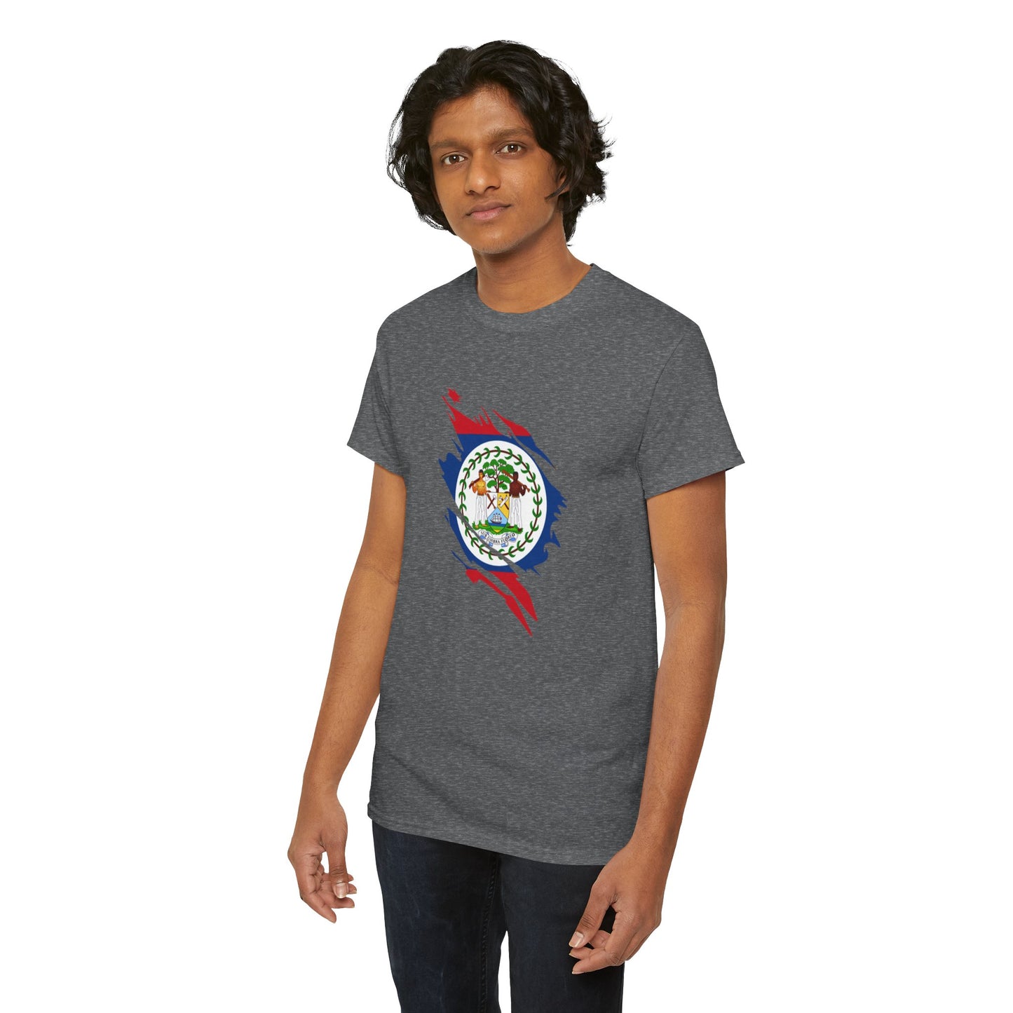 Belize Flag Unisex Heavy Cotton Tee