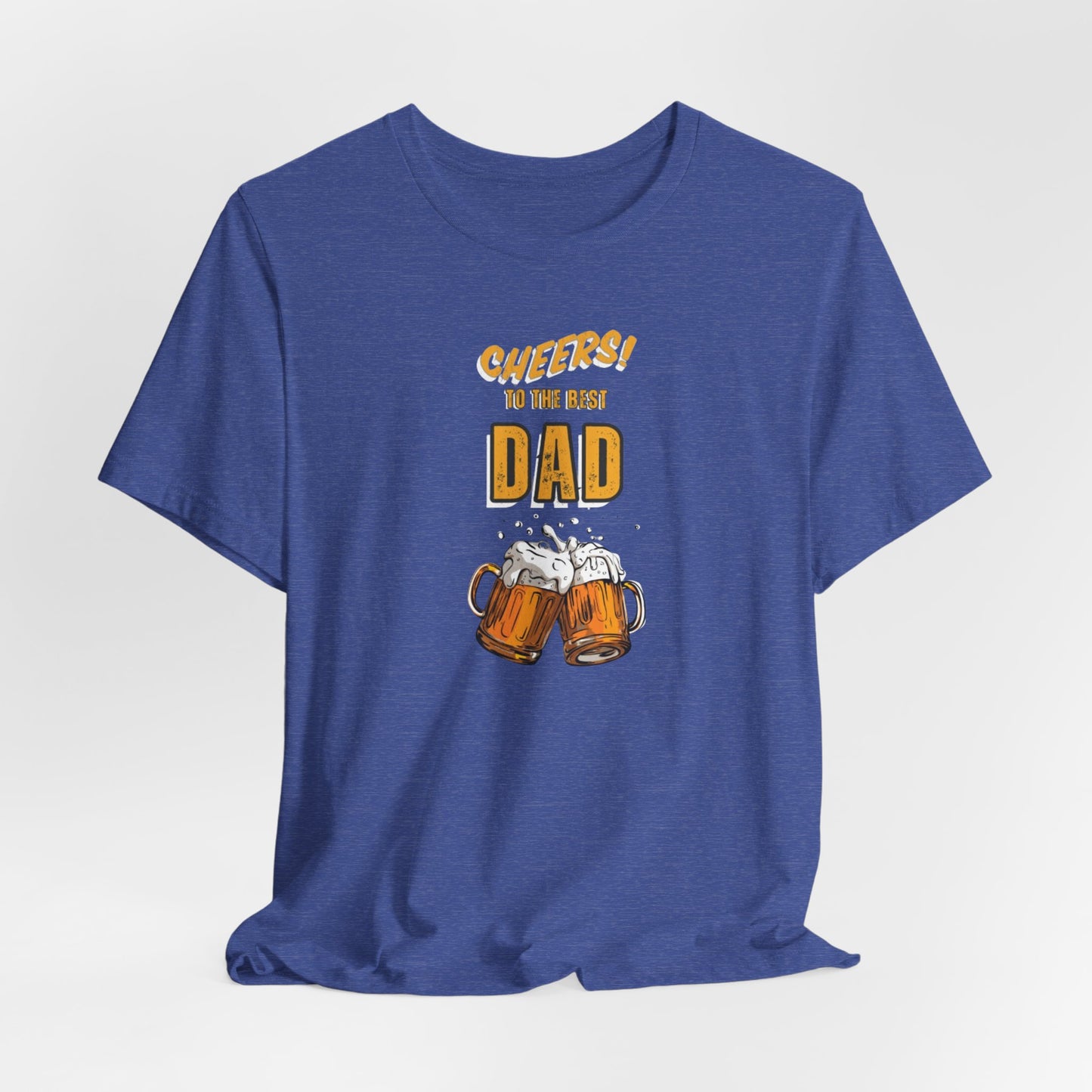 Cheers to the Best Dad Unisex Jersey Short Sleeve Tee