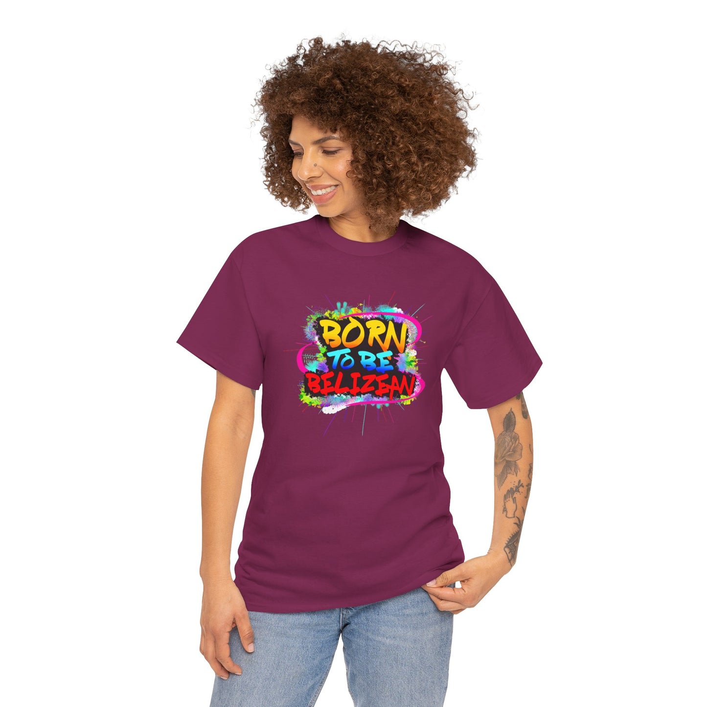 Born to be BELIZEAN Unisex  Cotton Tee