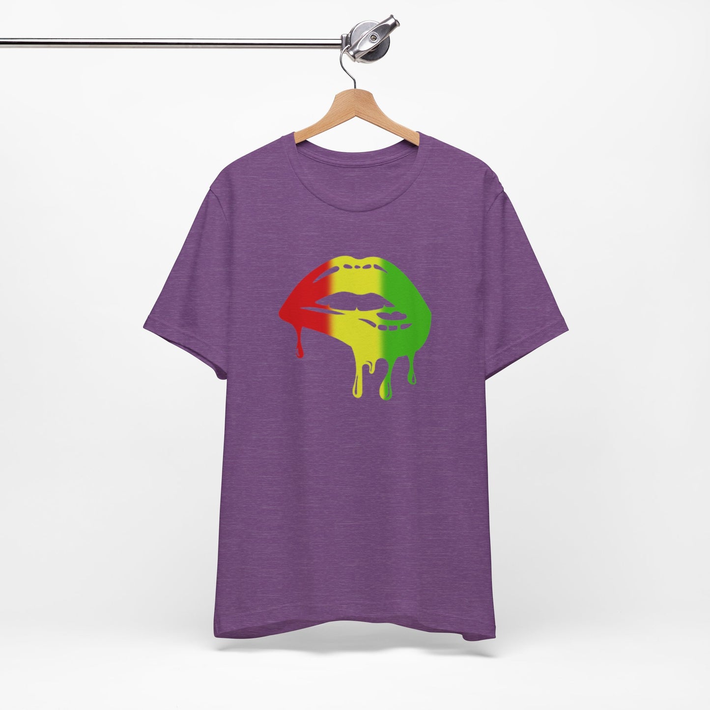 Rasta Lips Unisex Jersey Short Sleeve Tee