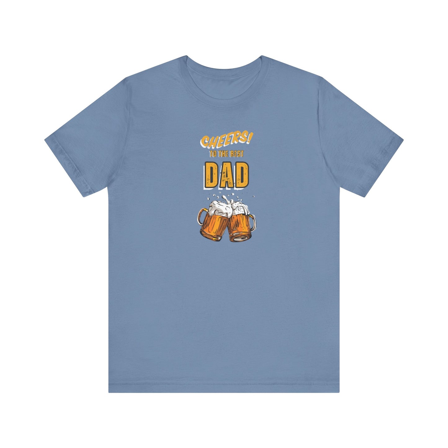 Cheers to the Best Dad Unisex Jersey Short Sleeve Tee