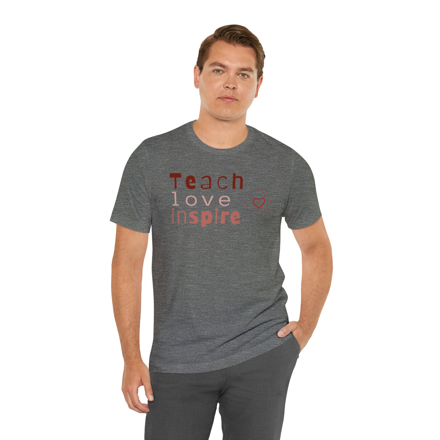 Teach Love Jersey Short Sleeve Tee