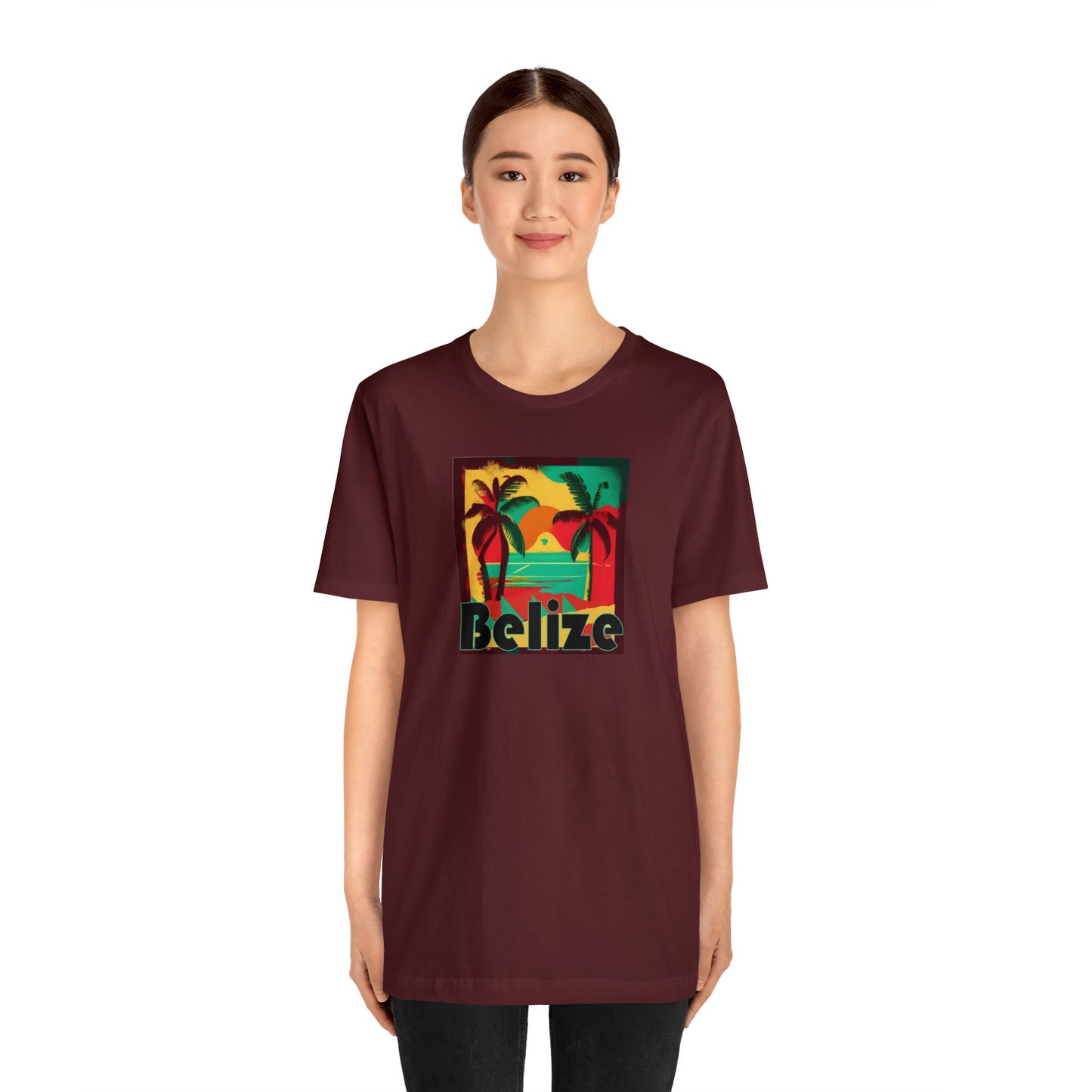Retro Belize Unisex Jersey Short Sleeve Tee