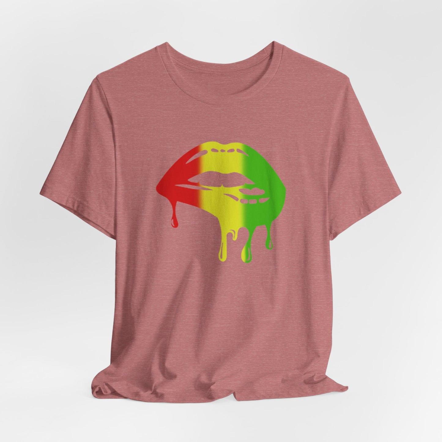 Rasta Lips Unisex Jersey Short Sleeve Tee