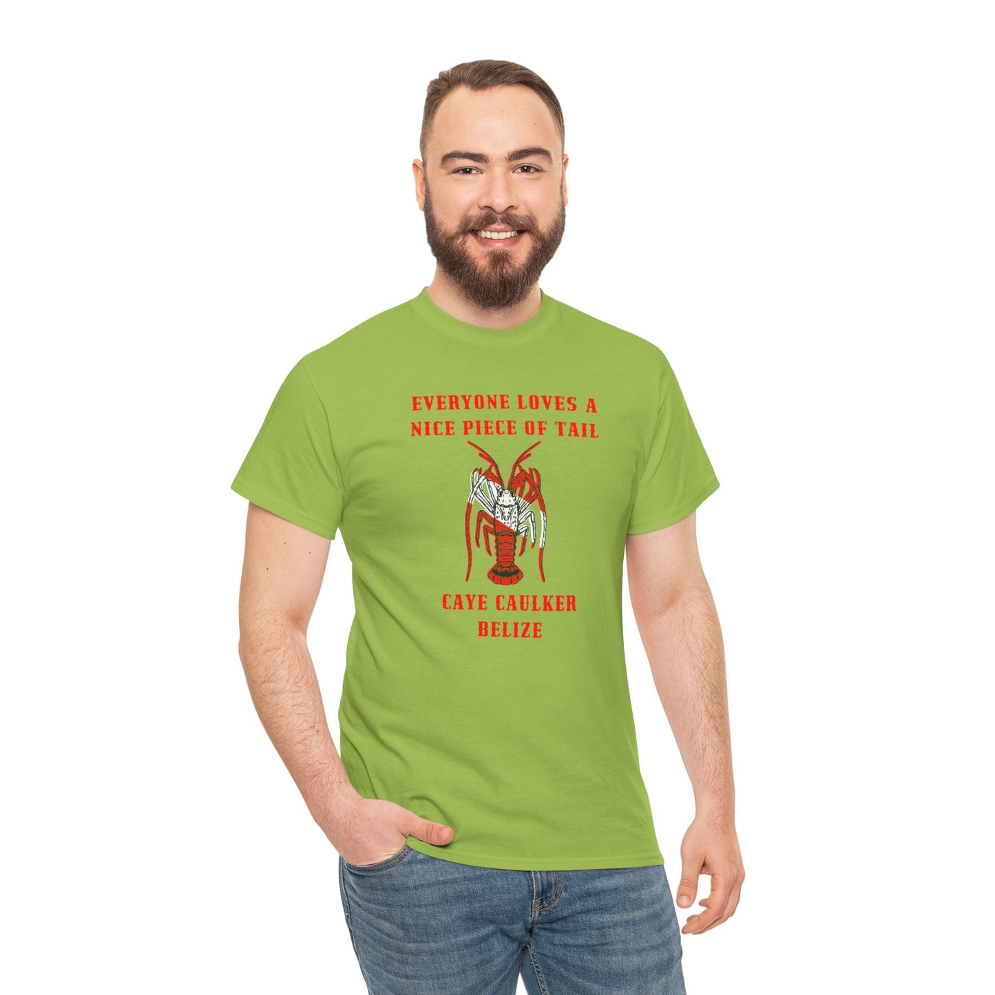 Likes me some tail Unisex Heavy Cotton Tee