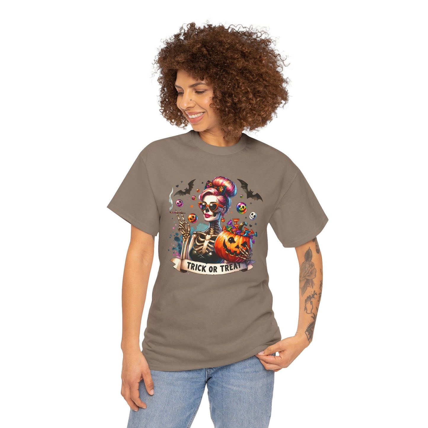 Pumpkin Girl Unisex Heavy Cotton Tee