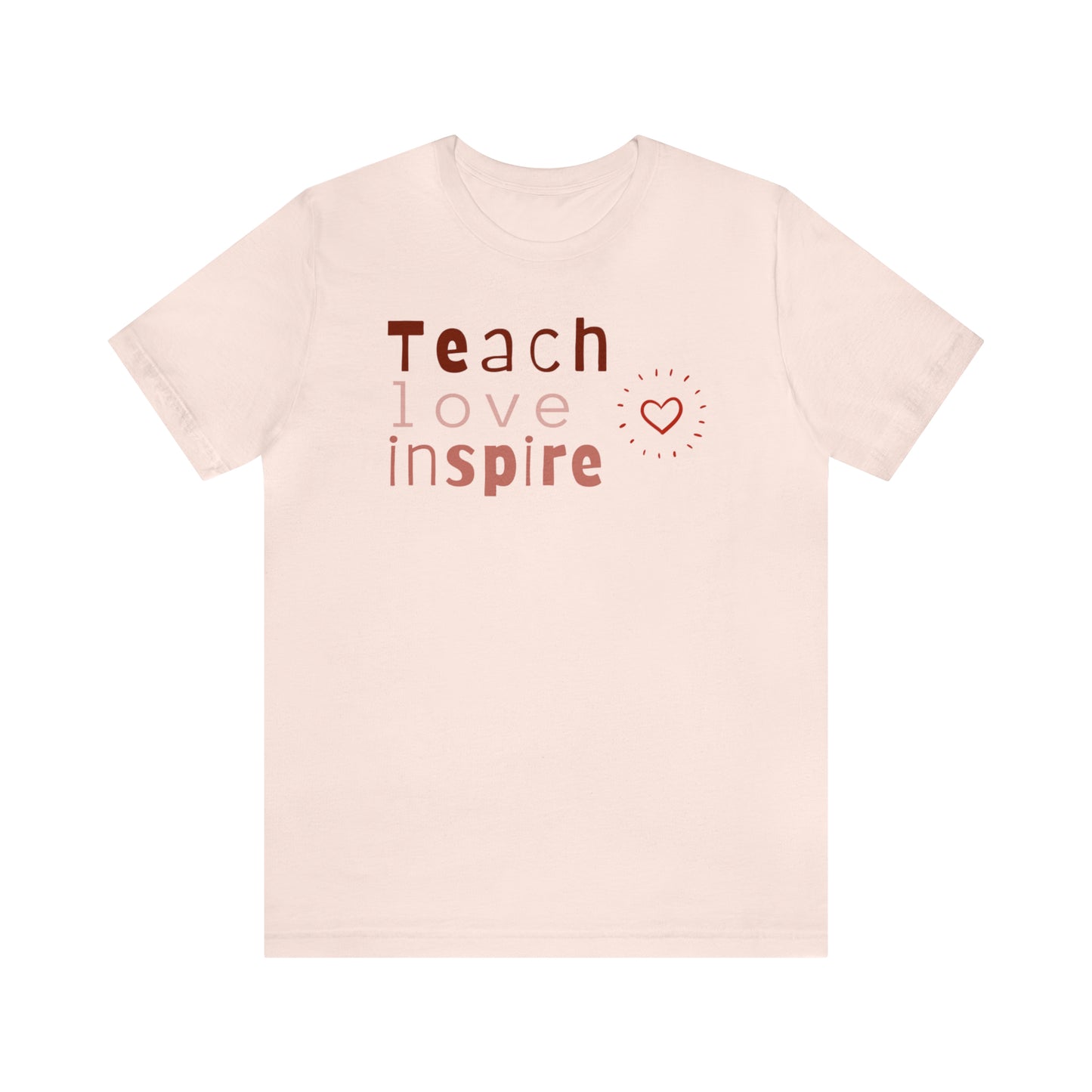Teach Love Jersey Short Sleeve Tee