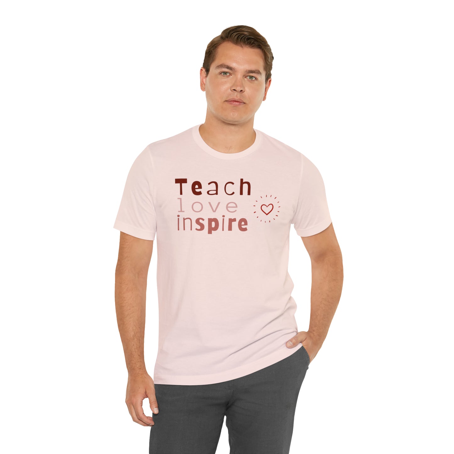 Teach Love Jersey Short Sleeve Tee