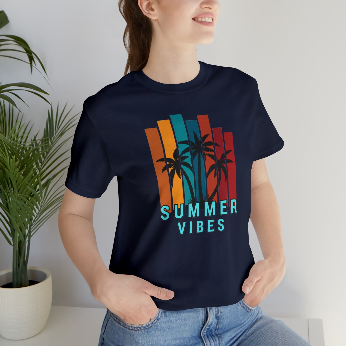Summer time Jersey Short Sleeve Tee