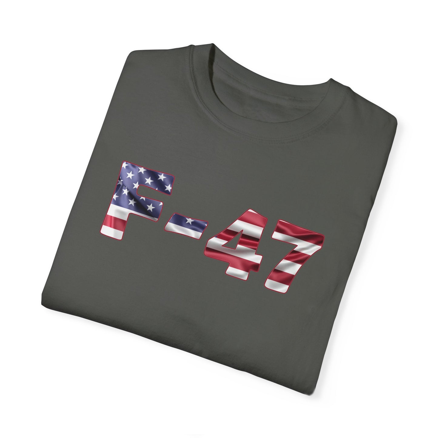 F-47 American Flag Unisex Garment-Dyed T-Shirt