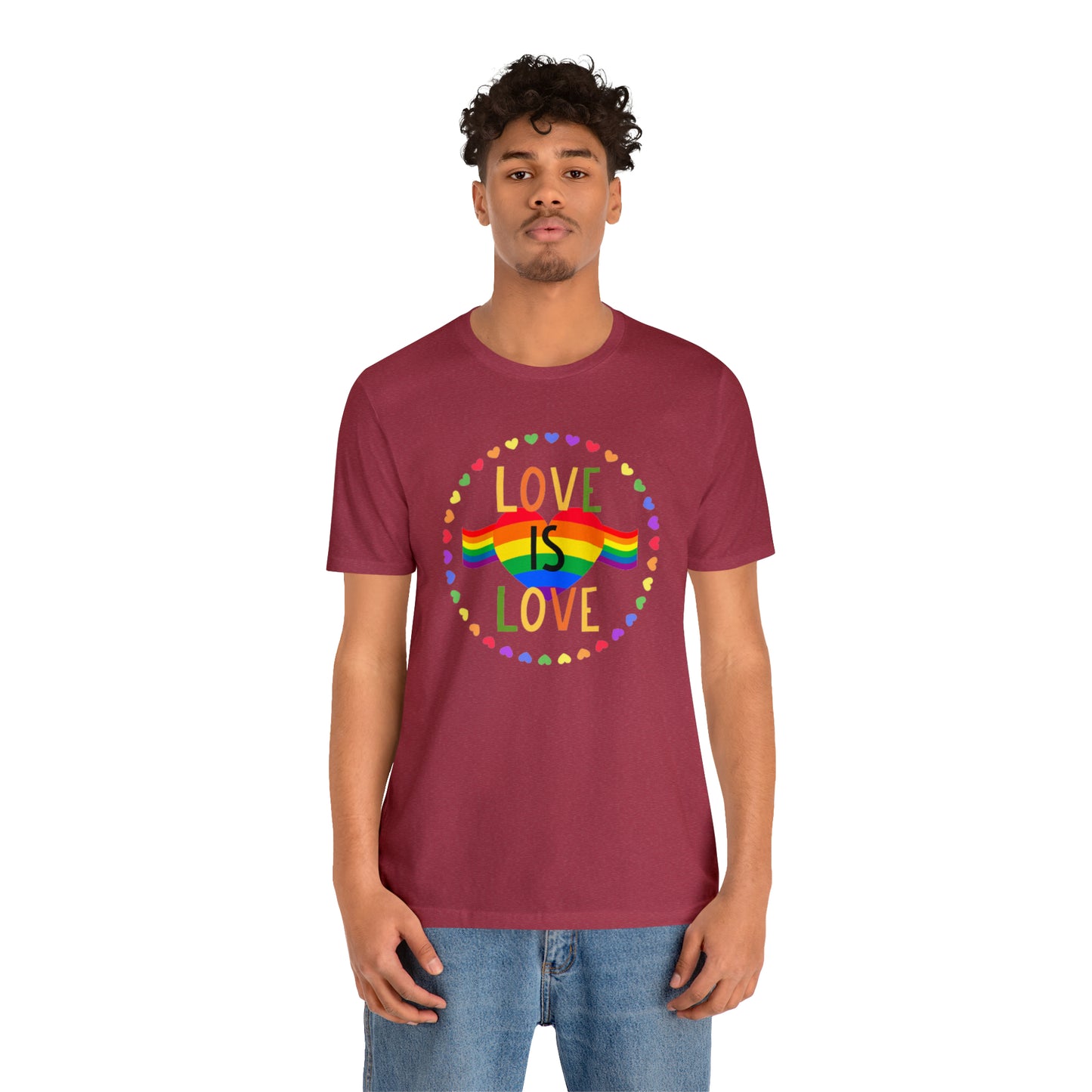 Love is love Jersey Short Sleeve Tee