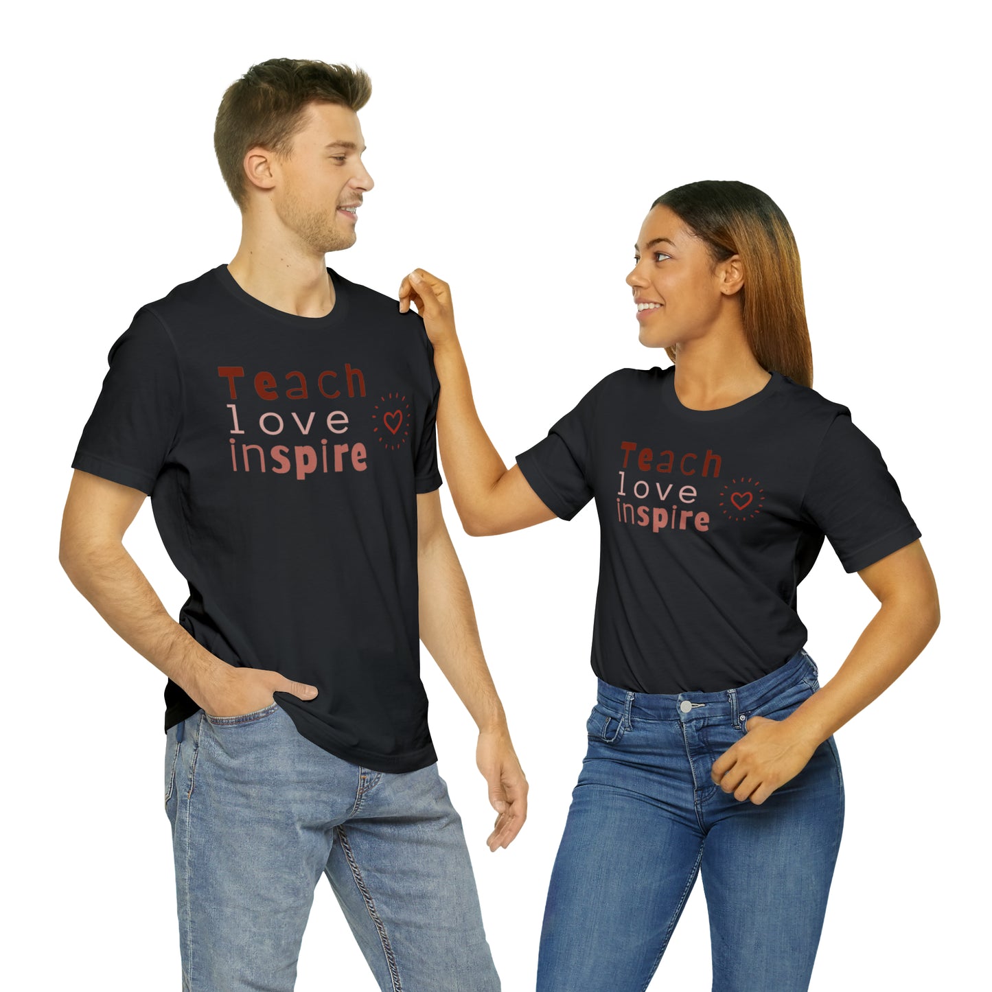 Teach Love Jersey Short Sleeve Tee