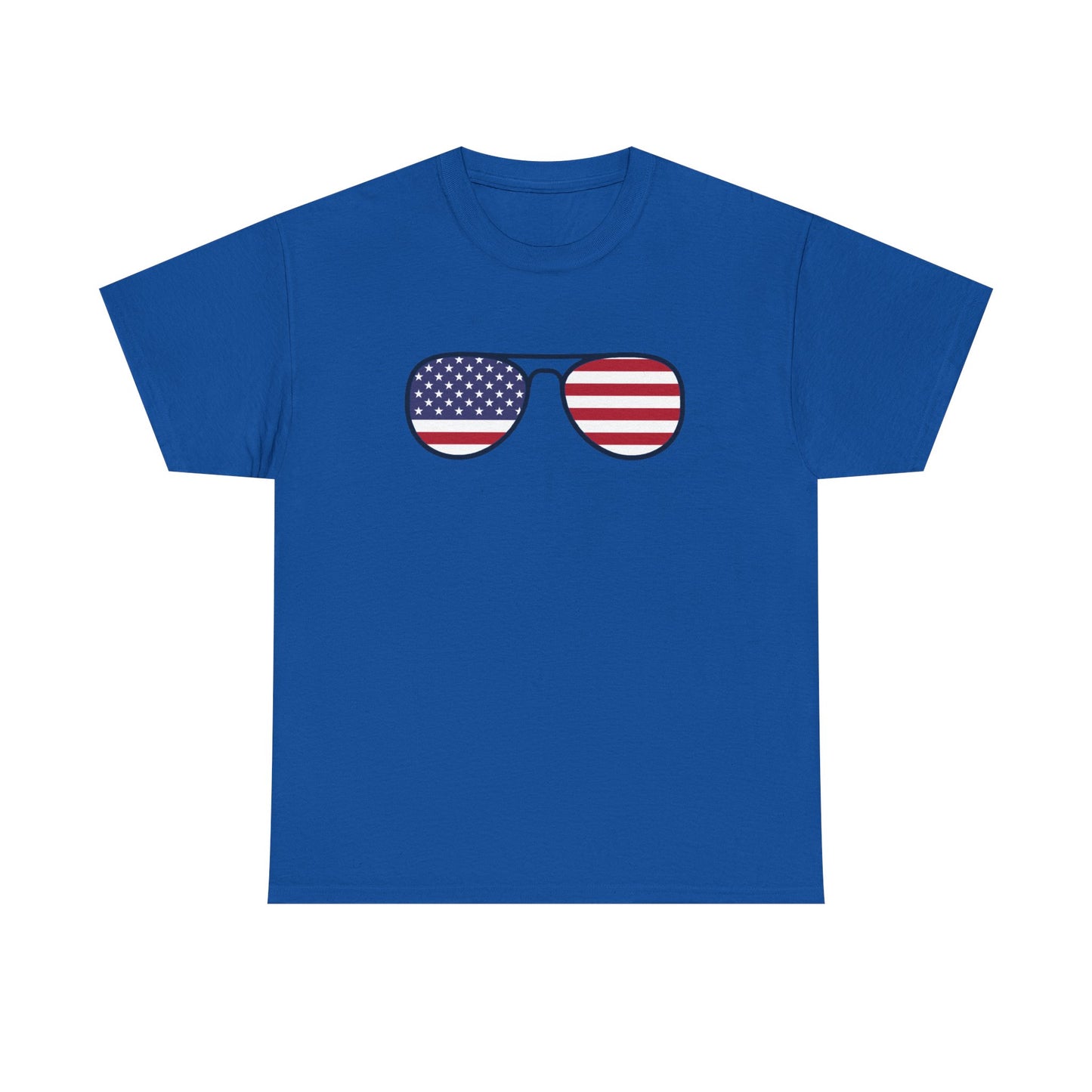 Patriotic Sunglasses Unisex Heavy Cotton Tee